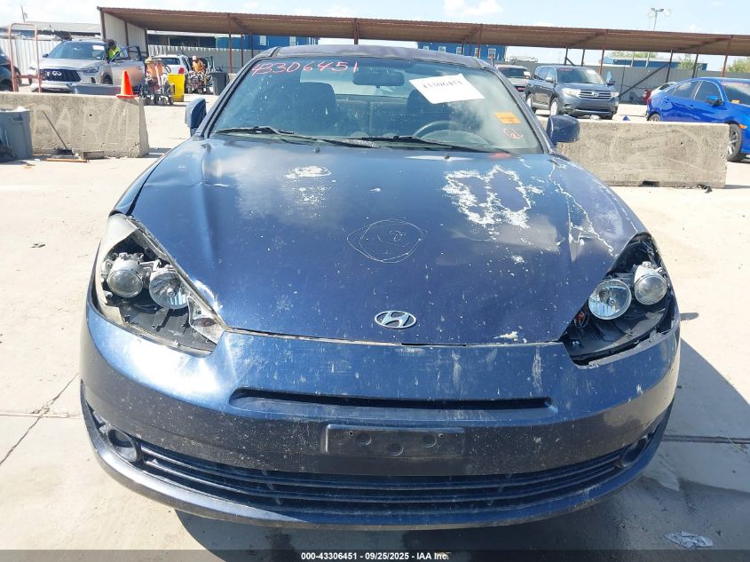 2008 Hyundai Tiburon Gs VIN: KMHHM66D18U278393 Lot: 43306451