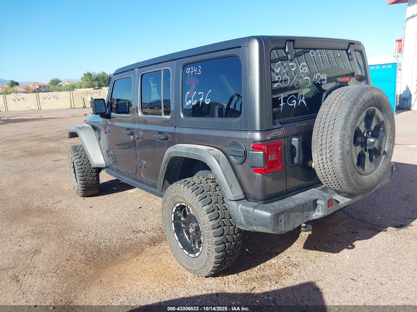 Vin: 1c4pjxfn5sw527412, lot: 43801153, jeep wrangler 4-door rubicon 4x4 20253