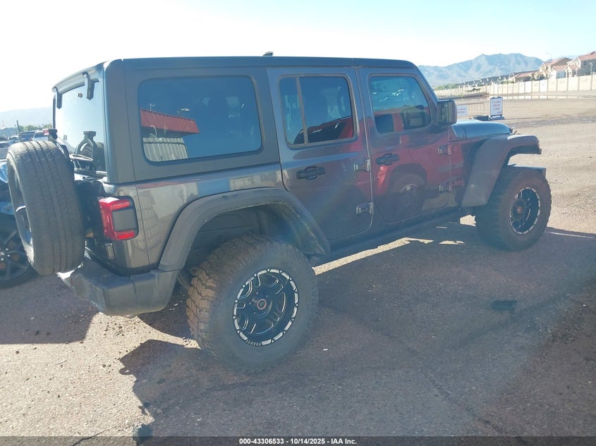 Vin: 1c4pjxfn5sw527412, lot: 43801153, jeep wrangler 4-door rubicon 4x4 20254