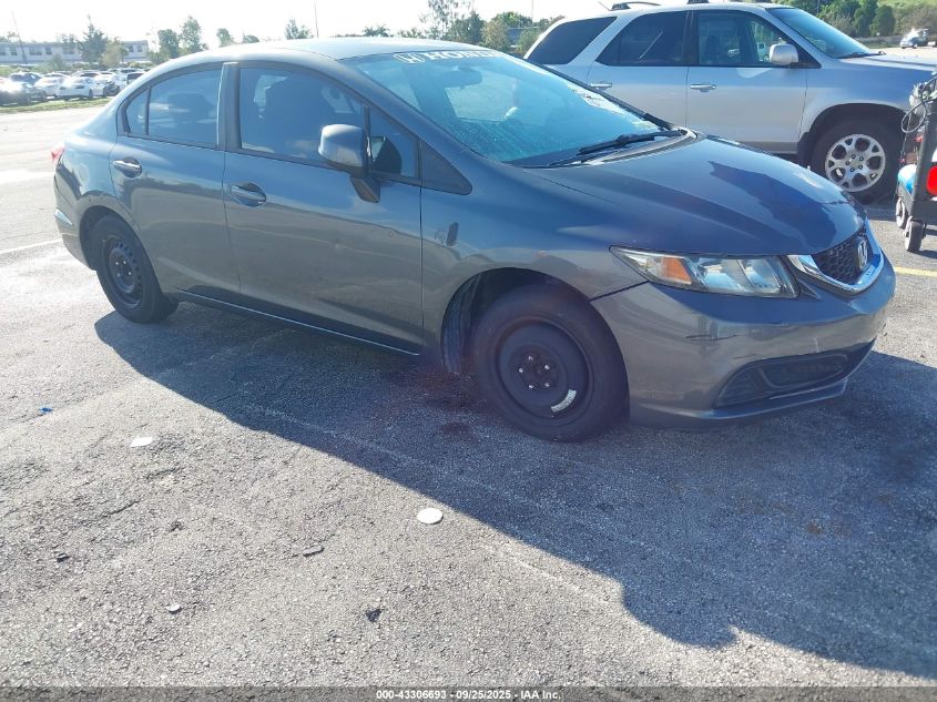 2013 Honda Civic Lx VIN: 19XFB2F57DE076802 Lot: 43306693