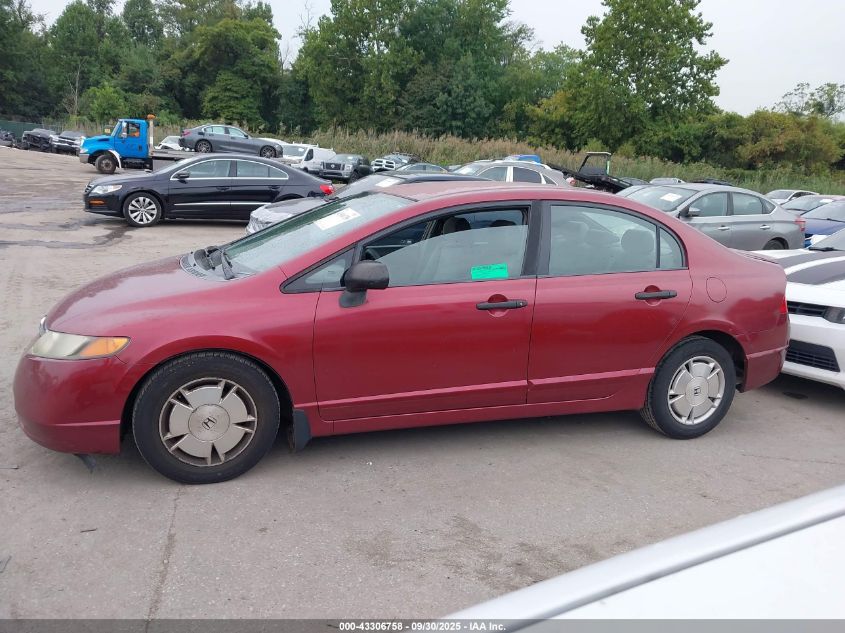 2008 Honda Civic Dx-G VIN: 2HGFA15448H028238 Lot: 43306758