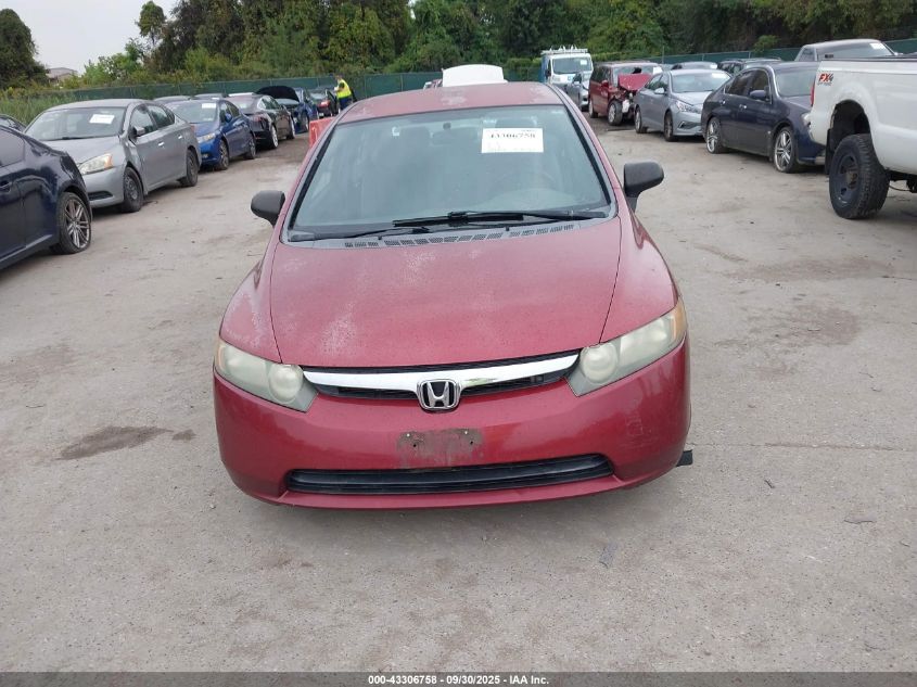 2008 Honda Civic Dx-G VIN: 2HGFA15448H028238 Lot: 43306758