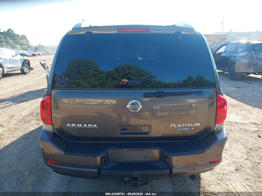 2015 Nissan Armada Platinum VIN: 5N1BA0NF2FN613781 Lot: 43306781