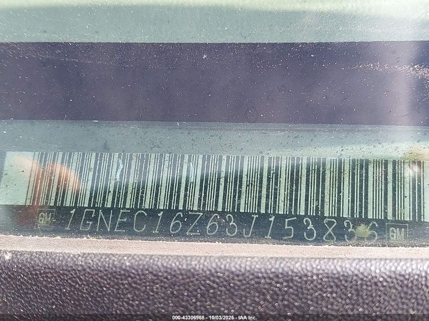 2003 Chevrolet Suburban 1500 Lt VIN: 1GNEC16Z63J153836 Lot: 43306968