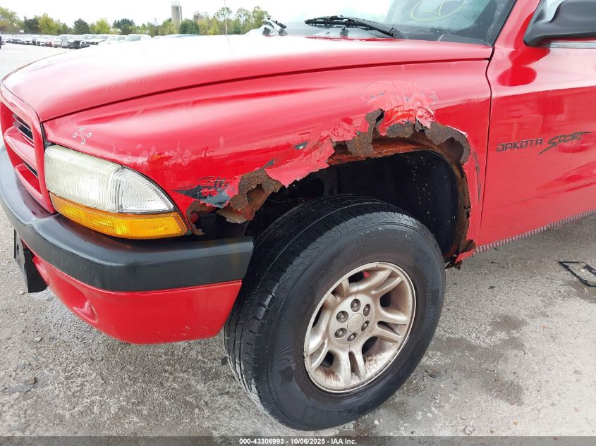 2001 Dodge Dakota Slt/Sport VIN: 1B7HG2AN61S229261 Lot: 43306993