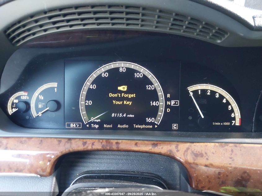 2009 Mercedes-Benz S 550 VIN: WDDNG71XX9A244998 Lot: 43307047