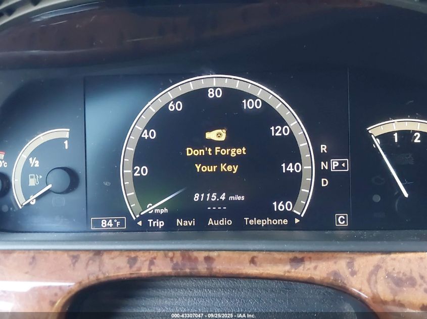 2009 Mercedes-Benz S 550 VIN: WDDNG71XX9A244998 Lot: 43307047