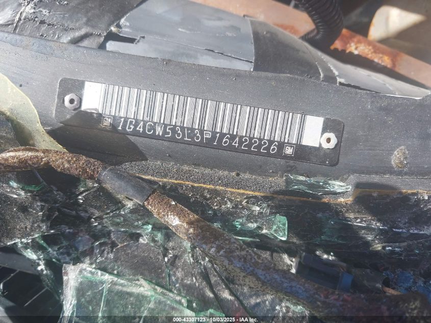 1993 Buick Park Avenue VIN: 1G4CW53L3P1642226 Lot: 43307123