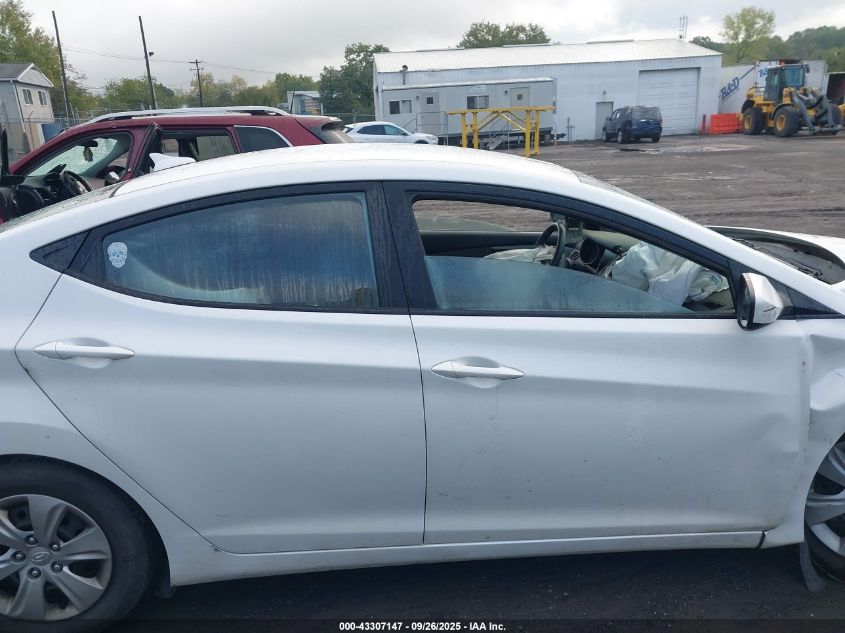 2016 Hyundai Elantra Se VIN: 5NPDH4AE4GH746511 Lot: 43307147