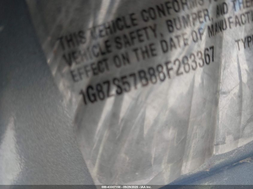 2008 Saturn Aura Xe VIN: 1G8ZS57B88F283367 Lot: 43307158