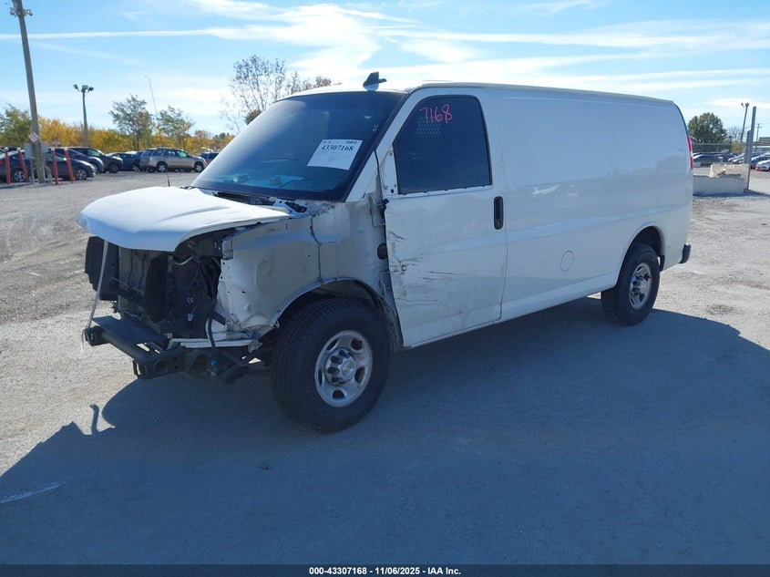 Vin: 1gcwgafg5l1266418, lot: 43801814, chevrolet express cargo rwd 2500 regular wheelbase wt 20202
