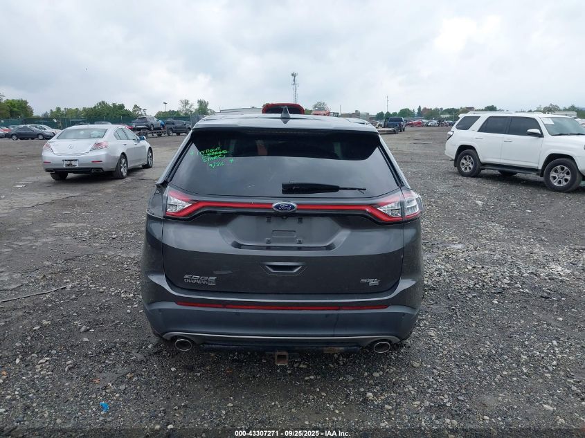 2015 Ford Edge Sel VIN: 2FMTK4J82FBC15840 Lot: 43307271