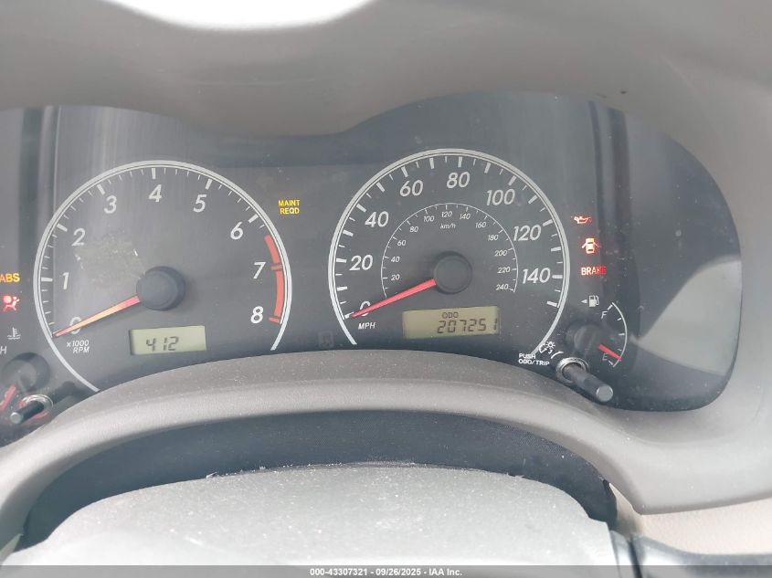 2009 Toyota Corolla Le VIN: 1NXBU40E59Z047123 Lot: 43307321