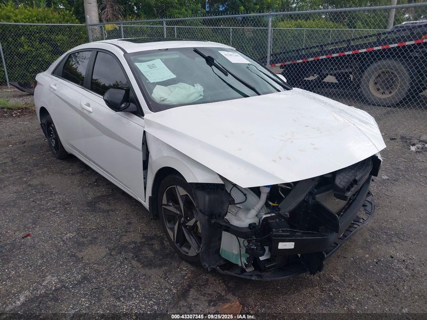 5NPLN4AG0NH060341 2022 Hyundai Elantra Sel auction photo 1