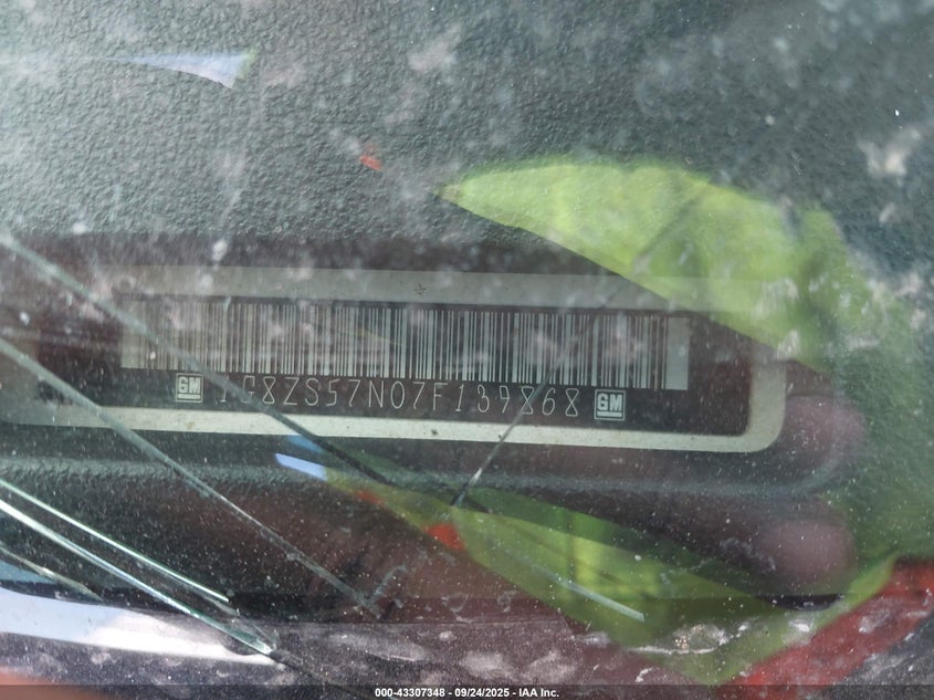 2007 Saturn Aura Xe VIN: 1G8ZS57N07F139868 Lot: 43307348