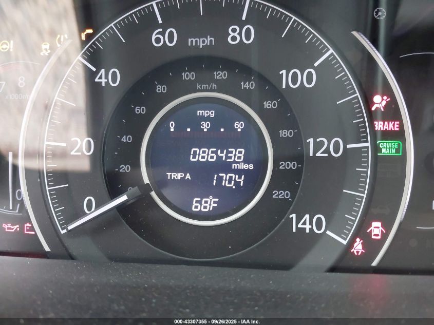 2013 Honda Cr-V Ex-L VIN: 2HKRM4H73DH605420 Lot: 43307355