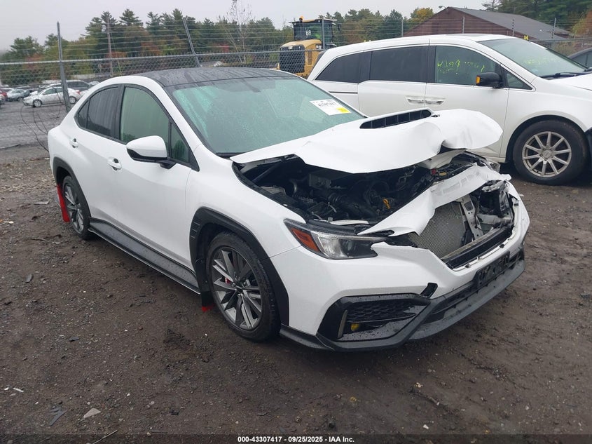 2022 Subaru Wrx white sedan gasoline JF1VBAA66N9015975 photo #1