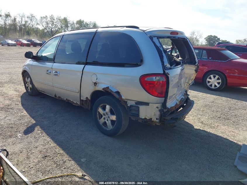 2007 Dodge Grand Caravan Sxt VIN: 2D4GP44L37R355396 Lot: 43307512
