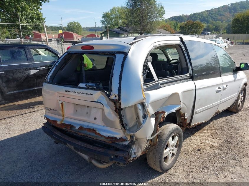2007 Dodge Grand Caravan Sxt VIN: 2D4GP44L37R355396 Lot: 43307512