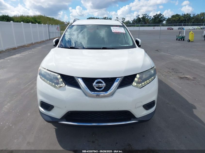 2016 Nissan Rogue S/Sl/Sv VIN: 5N1AT2MT0GC880391 Lot: 43307543