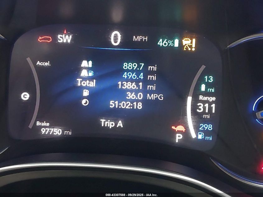 2021 Chrysler Pacifica Hybrid Limited VIN: 2C4RC1S74MR517814 Lot: 43307588