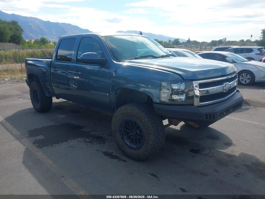 2007 Chevrolet Silverado 1500 Ltz blue truck gasoline 2GCEK13MX71620793 photo #1