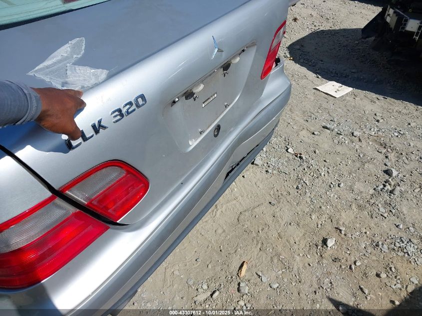 1999 Mercedes-Benz Clk 320 VIN: WDBLJ65G7XF061323 Lot: 43307612