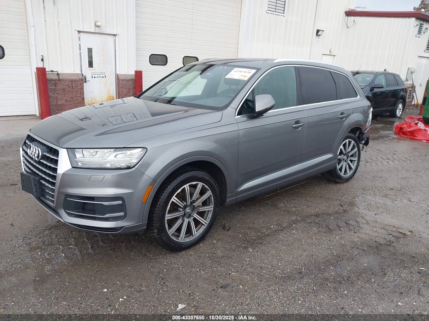 Vin: wa1laaf75hd012549, lot: 43802296, audi q7 3.0t premium 20172