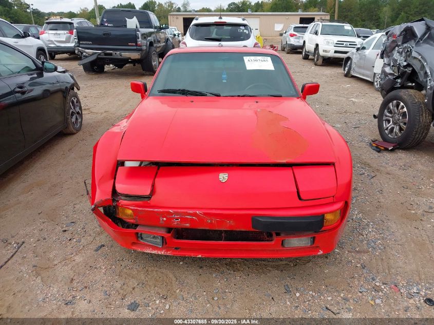 1987 Porsche 944 VIN: WP0AB0949HN474578 Lot: 43307685