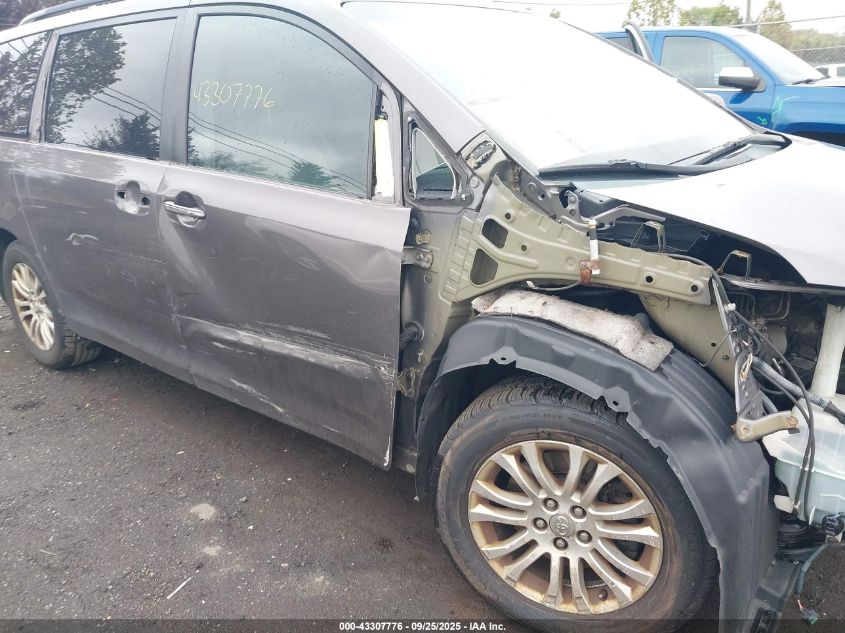 2013 Toyota Sienna Xle V6 8 Passenger VIN: 5TDYK3DC4DS352424 Lot: 43307776