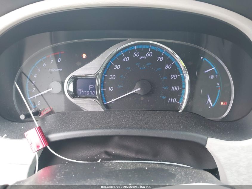 2013 Toyota Sienna Xle V6 8 Passenger VIN: 5TDYK3DC4DS352424 Lot: 43307776