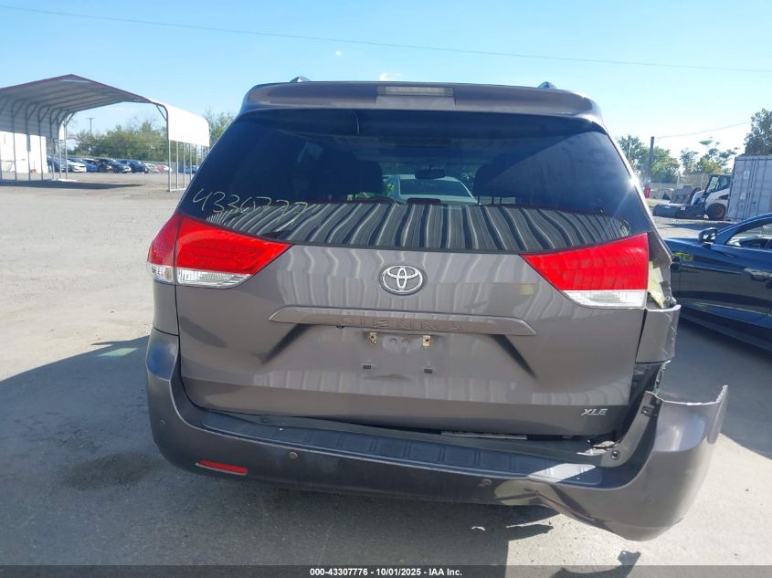 2013 Toyota Sienna Xle V6 8 Passenger VIN: 5TDYK3DC4DS352424 Lot: 43307776