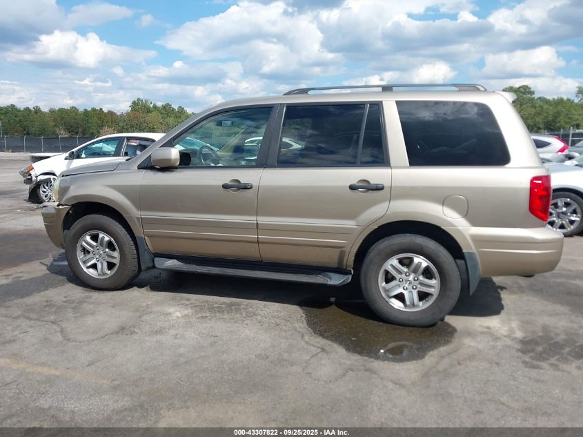 2005 Honda Pilot Ex-L VIN: 5FNYF18525B012019 Lot: 43307822