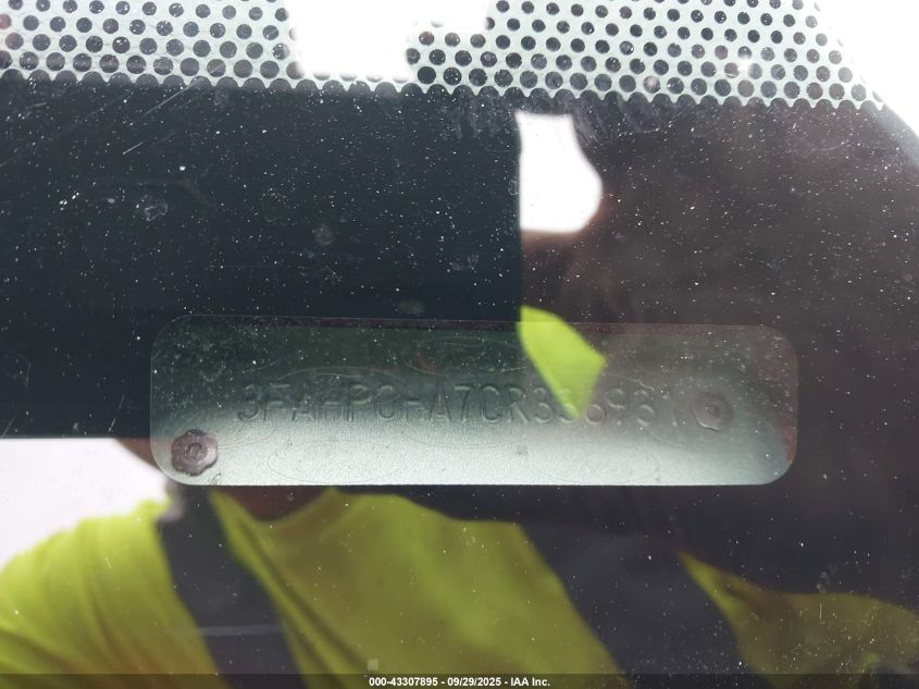 2012 Ford Fusion Se VIN: 3FAHP0HA7CR336931 Lot: 43307895