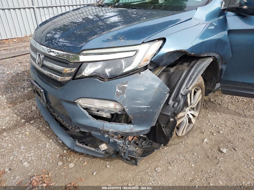 2018 Honda Pilot Ex-L VIN: 5FNYF6H50JB027240 Lot: 43307919