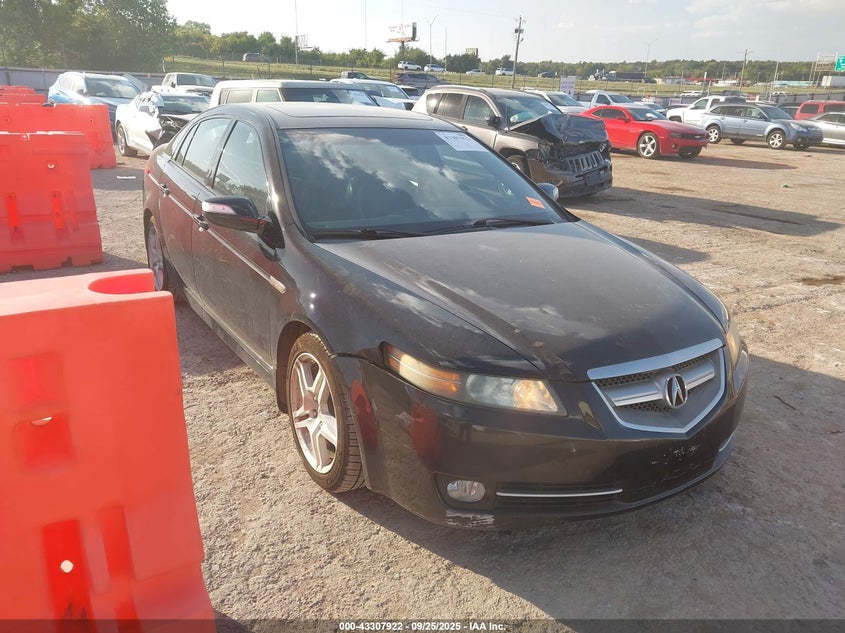 2007 Acura Tl 3.2 black sedan gasoline 19UUA66207A025223 photo #1
