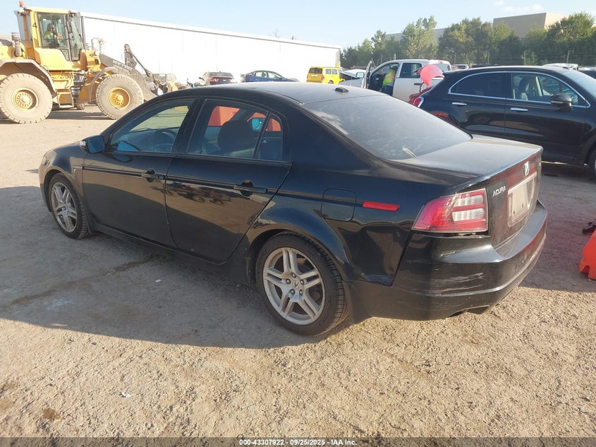 2007 Acura Tl 3.2 black sedan gasoline 19UUA66207A025223 photo #4