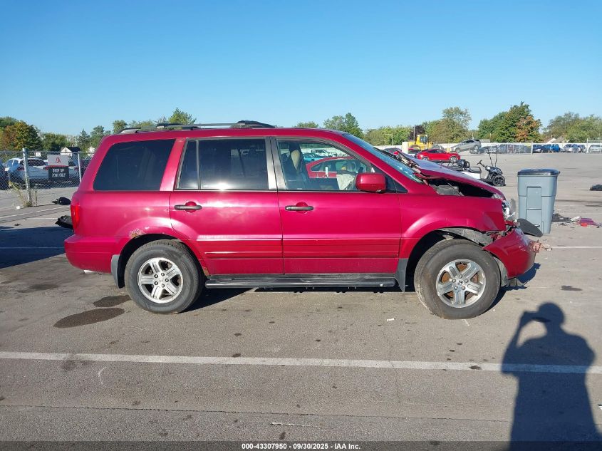 2005 Honda Pilot Ex-L VIN: 5FNYF18535B035776 Lot: 43307950
