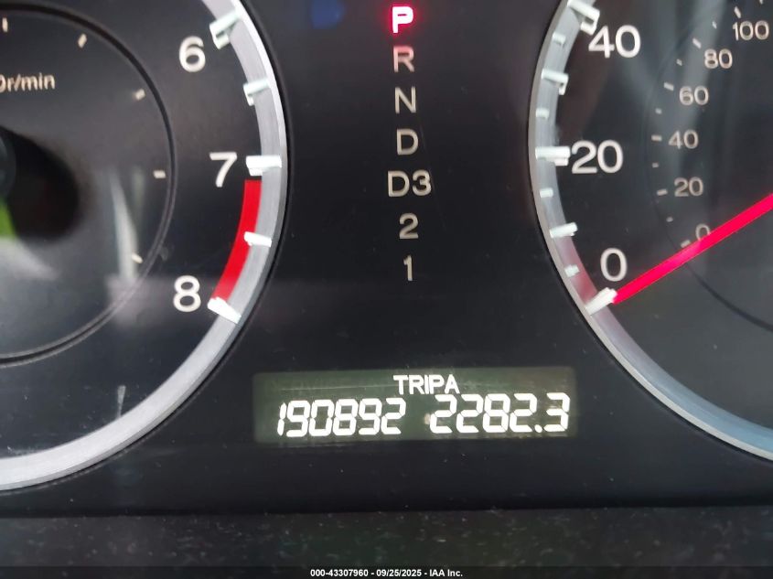 2010 Honda Accord 2.4 Ex-L VIN: 1HGCP2F88AA000567 Lot: 43307960