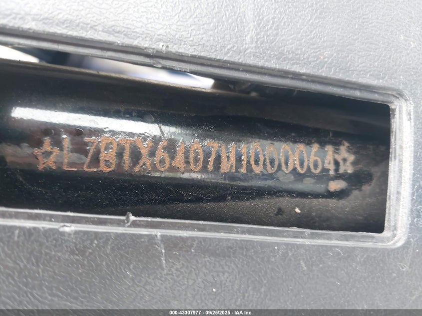 VIN LZBTX6407M1000064 2021 SANYOU AMSTAR EAGLE 50