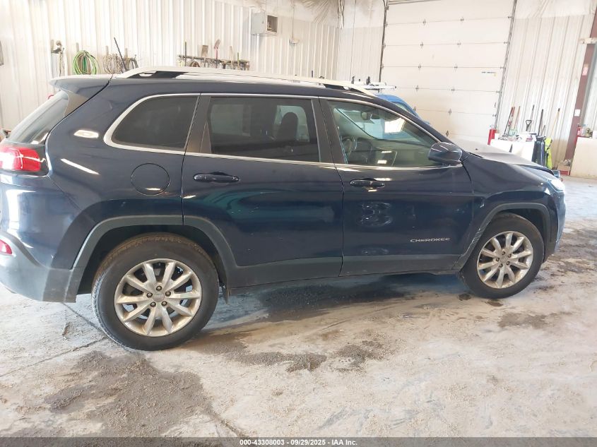 2016 Jeep Cherokee Limited VIN: 1C4PJMDS8GW241374 Lot: 43308003