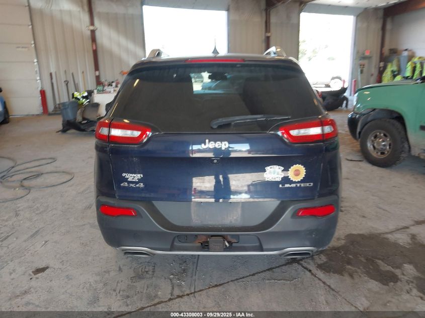 2016 Jeep Cherokee Limited VIN: 1C4PJMDS8GW241374 Lot: 43308003