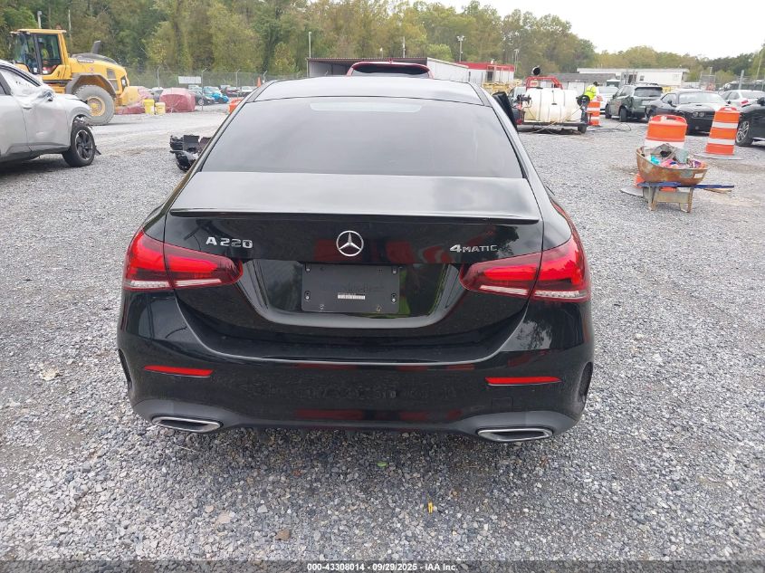 2021 Mercedes-Benz A 220 4Matic VIN: W1K3G4FB1MJ293177 Lot: 43308014