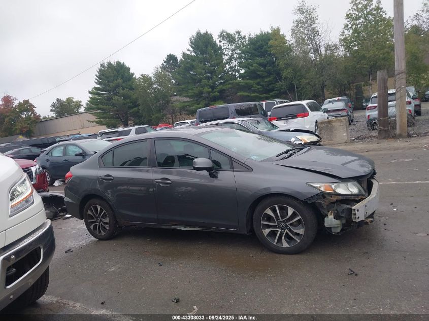 2013 Honda Civic Ex VIN: 2HGFB2F8XDH518620 Lot: 43308033