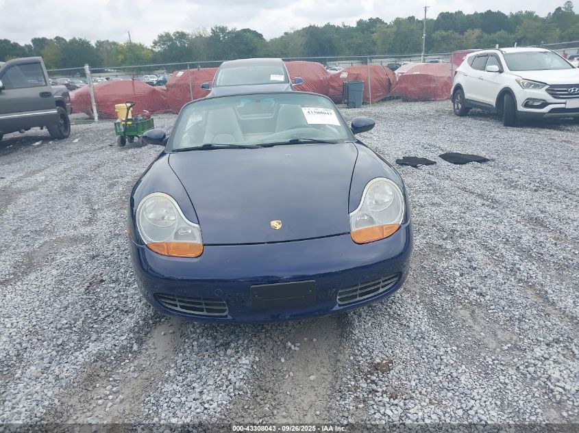 2001 Porsche Boxster VIN: WP0CA29811U624219 Lot: 43308043