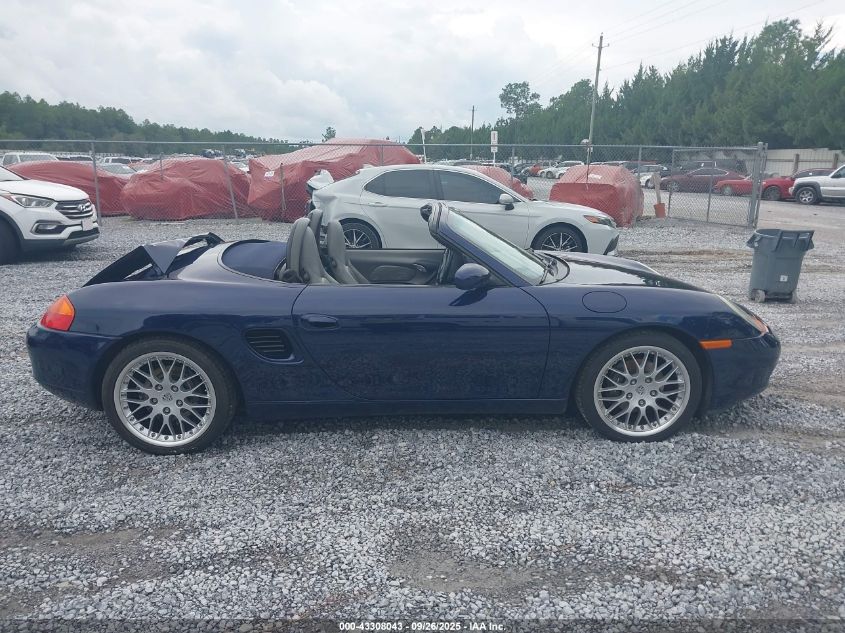 2001 Porsche Boxster VIN: WP0CA29811U624219 Lot: 43308043