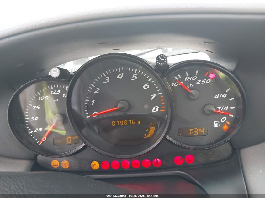 2001 Porsche Boxster VIN: WP0CA29811U624219 Lot: 43308043