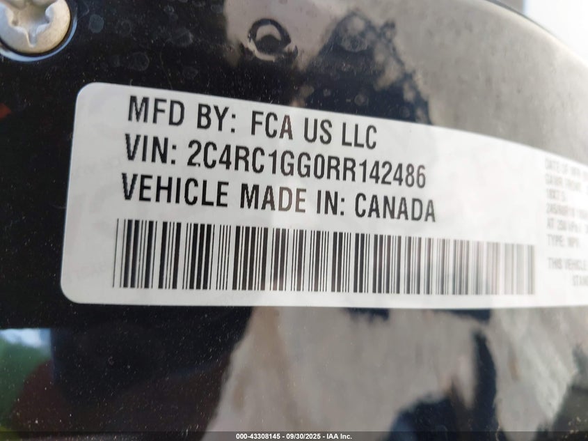 2024 CHRYSLER PACIFICA LIMITED - 2C4RC1GG0RR142486