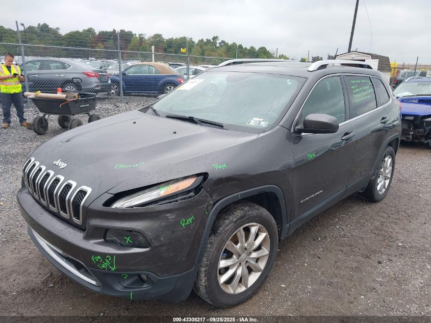 2017 Jeep Cherokee Limited 4X4 VIN: 1C4PJMDS6HW639765 Lot: 43308217