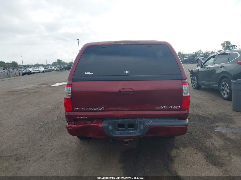 2006 Toyota Tundra Limited V8 VIN: 5TBDT48156S515989 Lot: 43308215